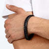 Bracciale Uomo Sector Bold Nero in Acciaio Maglia Grossa (SAXS06)