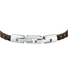 Bracciale Morellato Uomo Pelle Marrone Nero e Acciaio (SQH57)