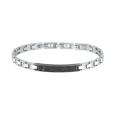 Bracciale Sector Uomo Acciaio Silver con Piastra Smaltata (SZS88)
