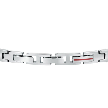 Bracciale Sector Uomo Acciaio Silver con Piastra Smaltata (SZS88)