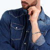 Bracciale Sector Uomo Acciaio Silver con Piastra Smaltata (SZS88)