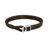 Bracciale Sector Uomo Pelle Marrone Intrecciata (SZV128)