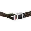 Bracciale Sector Uomo Pelle Marrone Intrecciata (SZV128)