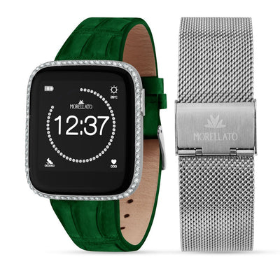 Smartwatch Donna Morellato M01 Verde con 2 Cinturini (R0151167522)