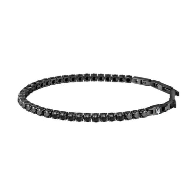 Bracciale Uomo Maserati Tennis Nero con Zirconi (JM222AVC02)