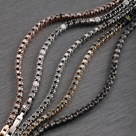 Bracciale Uomo Maserati Tennis Nero con Zirconi (JM222AVC02)