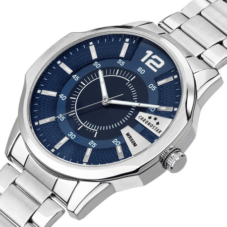 Chronostar Brave – Orologio Uomo Acciaio Silver con Datario (R3753115003)