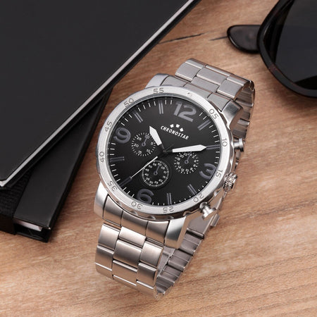 Chronostar Casual – Orologio Uomo Acciaio Silver Nero (R3753297002)