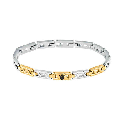 Bracciale MASERATI uomo Iconic acciaio / oro
