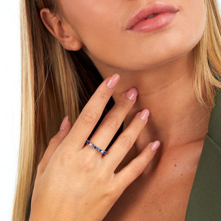 Morellato Tesori – Anello Donna Argento con Zirconi Blu (SAIW170)