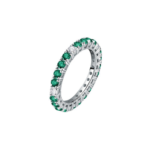 Morellato Tesori – Anello Donna Argento con Zirconi Verdi (SAIW171)