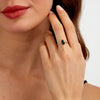 Morellato Tesori – Anello Solitario Dorato con Zircone Verde (SAIW203)
