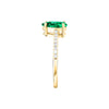 Morellato Tesori – Anello Solitario Dorato con Zircone Verde (SAIW203)