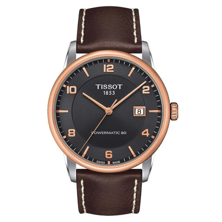 Tissot Luxury – Orologio Uomo Automatico Nero e Oro Rosa (T0864072606700)