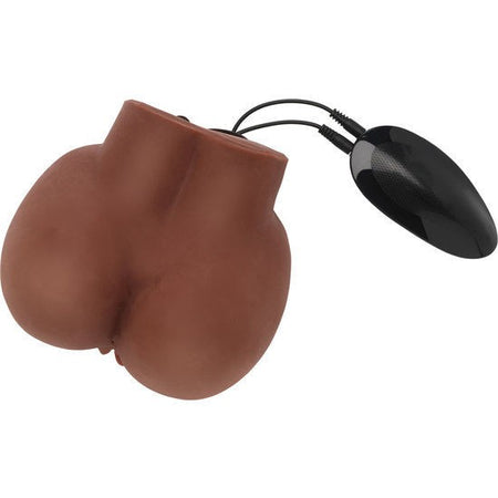 Masturbatore Realistico Vibrante Vagina Ano Hot Honey Rider Brown