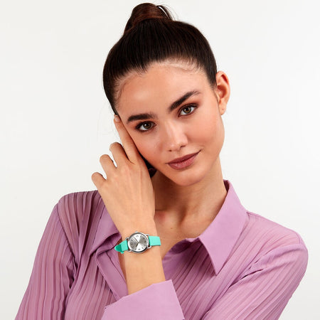 B&G Ease – Orologio Donna Argento Acquamarina con Quarzo (R3851322503)