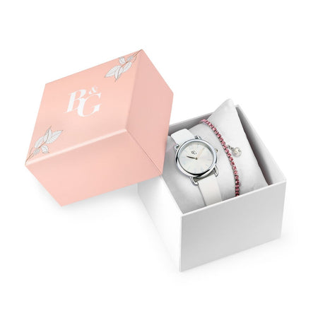 B&G Ease – Orologio Donna Silver con Bracciale Rosa (R3851322505)