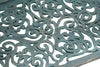 Biscottini Panchina Liberty in ghisa finitura verde anticata L110xPR60xH90 cm