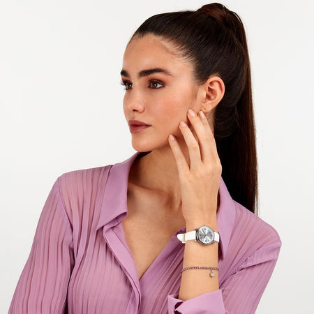 B&G Ease – Orologio Donna Silver con Bracciale Rosa (R3851322505)