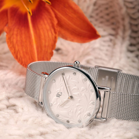 B&G Preppy – Orologio Donna Argento con Cinturino Mesh (R3853252539)