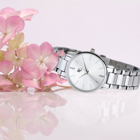 B&G Bangle – Orologio Donna Acciaio con Cristalli (R3853252555)