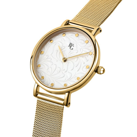 B&G Preppy – Orologio Donna Gold con Cinturino in Maglia (R3853252557)