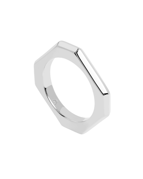 PdPaola SIGNATURE LINK SILVER RING