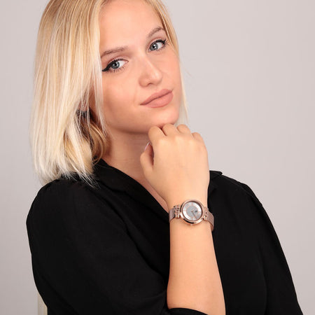 B&G Soiree – Orologio Donna Oro Rosa con Cinturino Maglia (R3853294501)