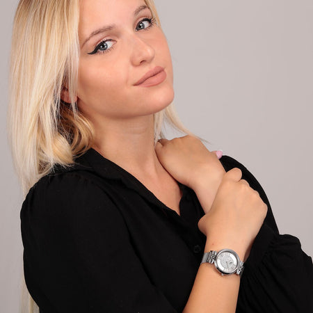 B&G Soiree – Orologio Donna Silver con Quadrante Glitter (R3853294502)