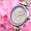 B&G Belle – Orologio Donna Silver Oro Rosa con Fiori (R3853302506)