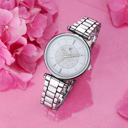 B&G Belle – Orologio Donna Silver con Dettagli Floreali (R3853302507)