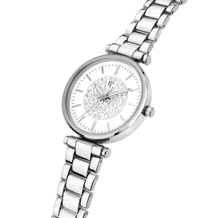 B&G Belle – Orologio Donna Silver con Dettagli Floreali (R3853302507)