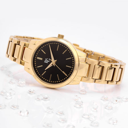 B&G Crystal – Orologio Donna Oro Nero Elegante (R3853303502)