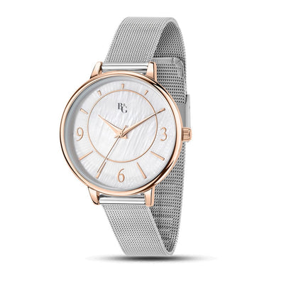 B&G Soleil – Orologio Donna Silver con Dettagli Rose Gold (R3853310501)