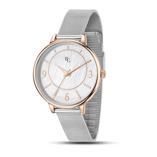 B&G Soleil – Orologio Donna Silver con Dettagli Rose Gold (R3853310501)