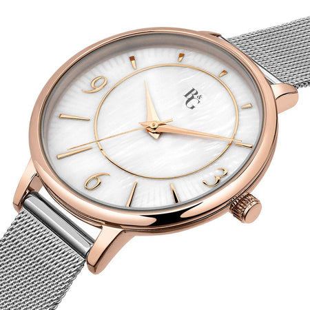 B&G Soleil – Orologio Donna Silver con Dettagli Rose Gold (R3853310501)