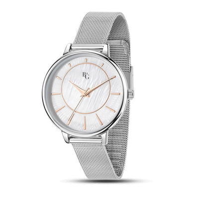 B&G Soleil – Orologio Donna Silver con Dettagli Rose Gold (R3853310503)