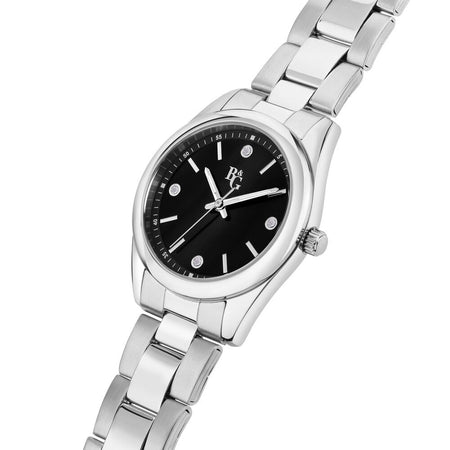 B&G Timeless – Orologio Donna Silver con Quadrante Nero (R3853316504)