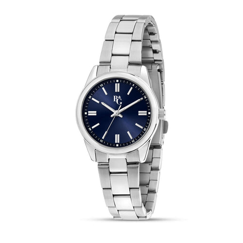 B&G Timeless – Orologio Donna Silver con Quadrante Blu (R3853316505)