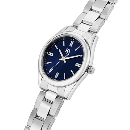 B&G Timeless – Orologio Donna Silver con Quadrante Blu (R3853316505)