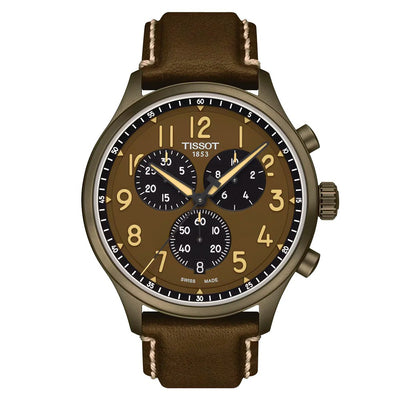 Tissot Chrono XL – Orologio Uomo Marrone con Cinturino in Pelle (T1166173609200)