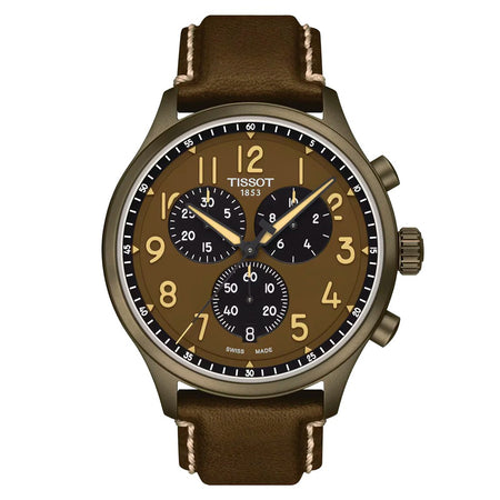 Tissot Chrono XL – Orologio Uomo Marrone con Cinturino in Pelle (T1166173609200)