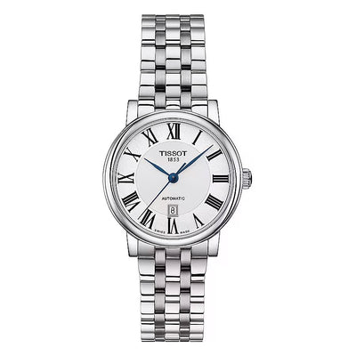 Tissot Carson Automatic – Orologio Donna Silver con Bracciale in Acciaio (T1222071103300)