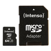 INTENSO MICRO SDHC 64GB CLASSE 10 + ADATTATORE SD