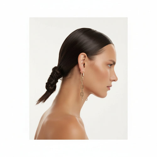 PDPAOLA ENDLESS SIGNATURE CHAIN ORECCHINI