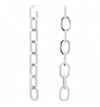 PDPAOLA ENDLESS SIGNATURE CHAIN ORECCHINI
