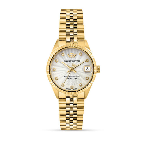 Philip Watch Caribe – Orologio Donna Gold con Diamanti (R8253597634)