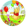 CONFEZIONE 10 PIATTI IN CARTA 19,5CM TEMA WINNIE