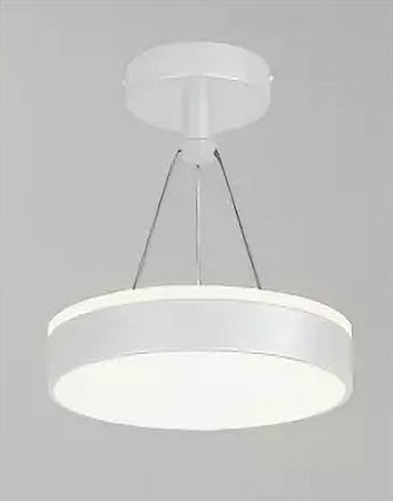 Lampadario A Sospensione Led 24 W Cerchio Tondo Moderno Bianco Doppia Luce 50506