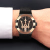 Maserati Potenza – Orologio Uomo Nero Oro Rosa Pelle (R8851108032)